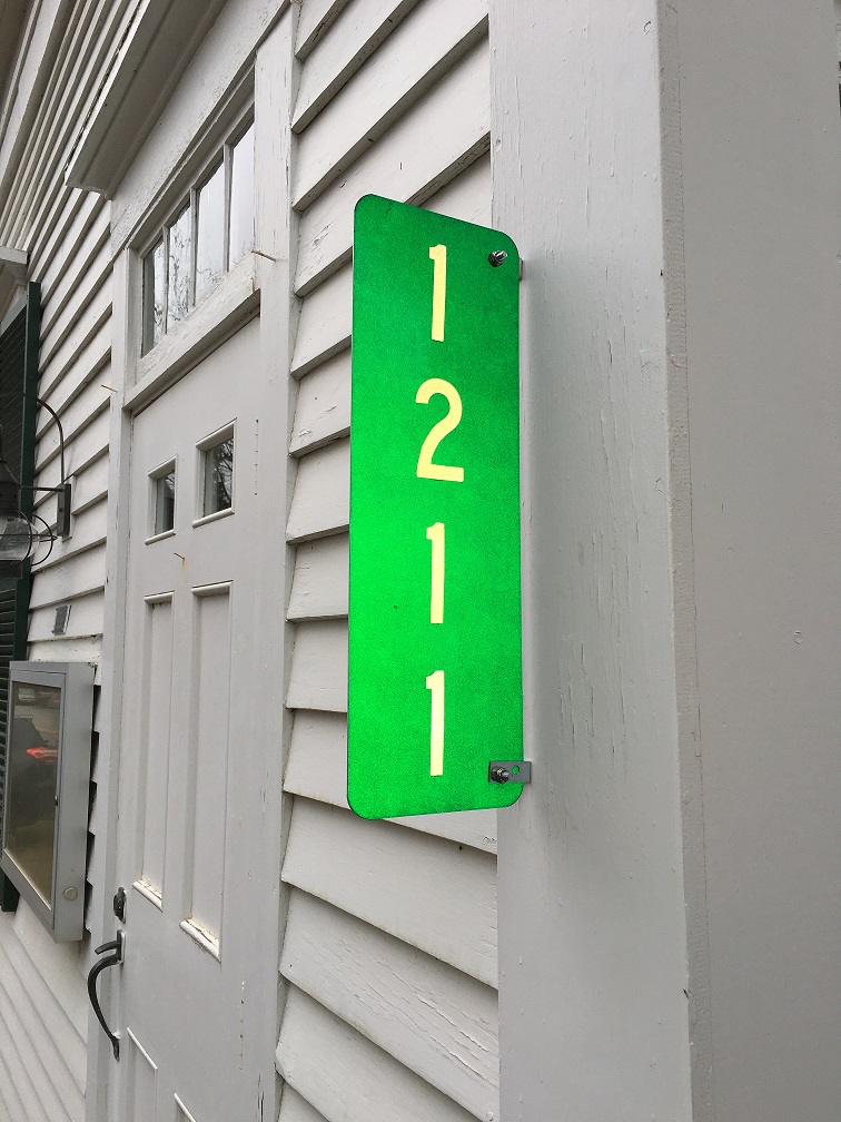 Westport’s Green Address Signs